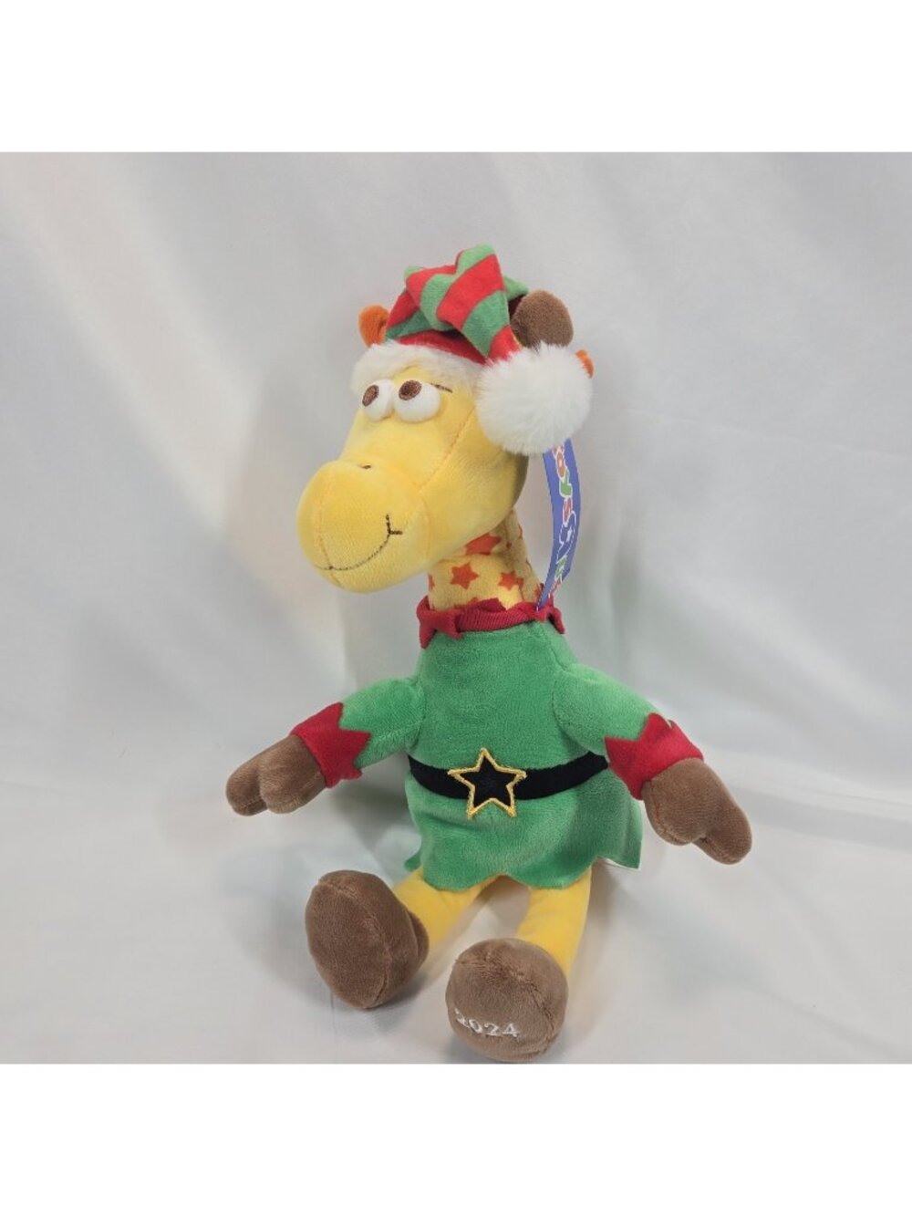 New Toys R Us Plush Geoffrey the Giraffe Plush Christmas Holiday Elf Suit 12"